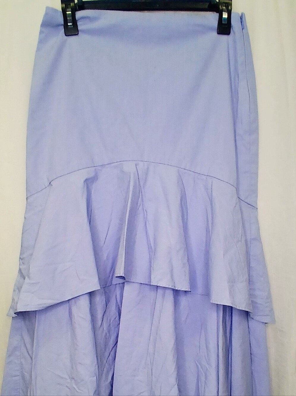 Banana Republic Light Lavender High-Low Tiered Skirt